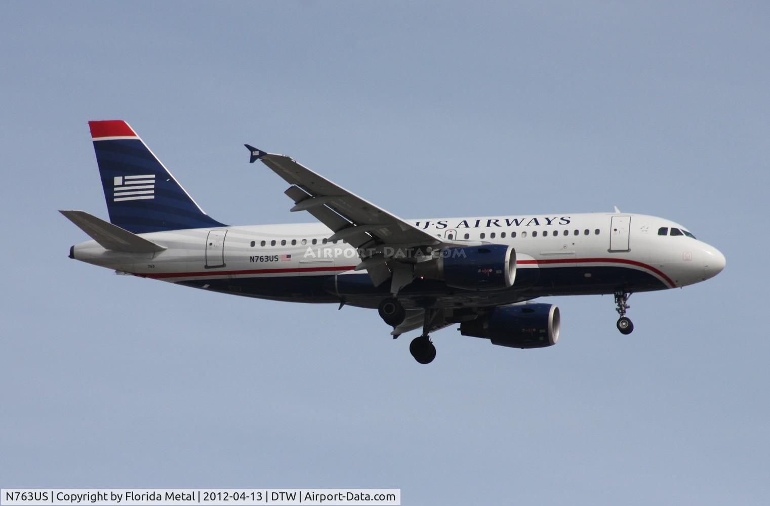 N763US, 2000 Airbus A319-112 C/N 1360, US Airways A319