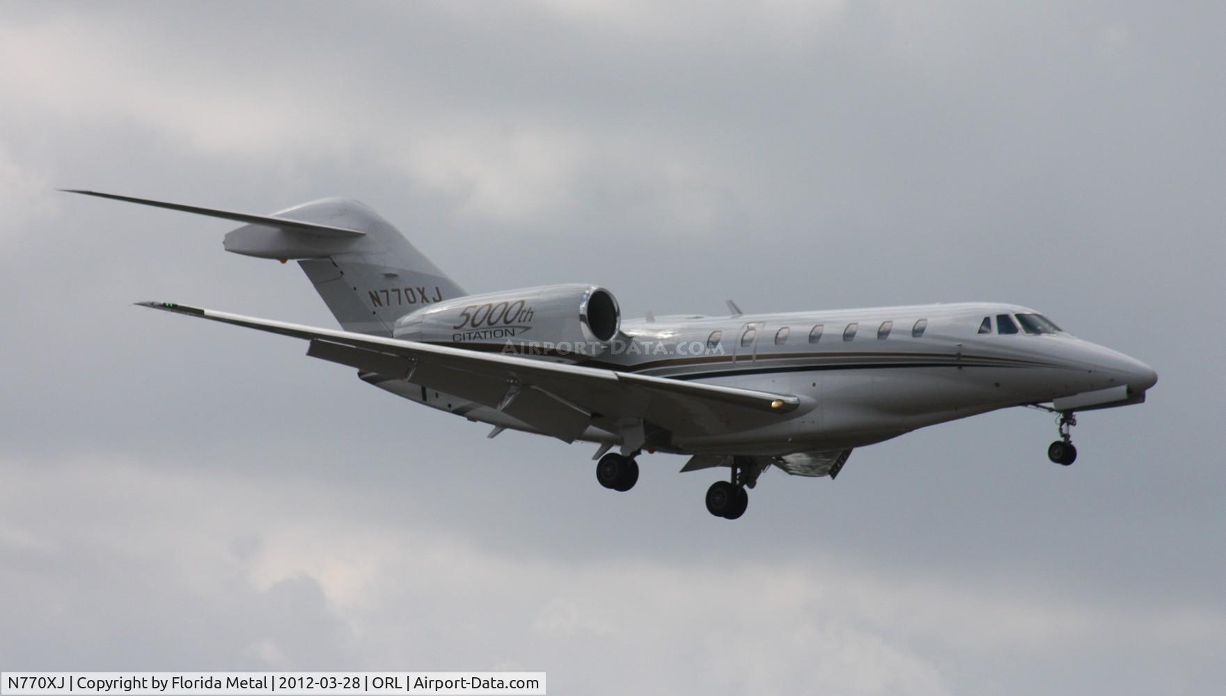 N770XJ, 2007 Cessna 750 Citation X C/N 750-0270, 5,000th Citation markings
