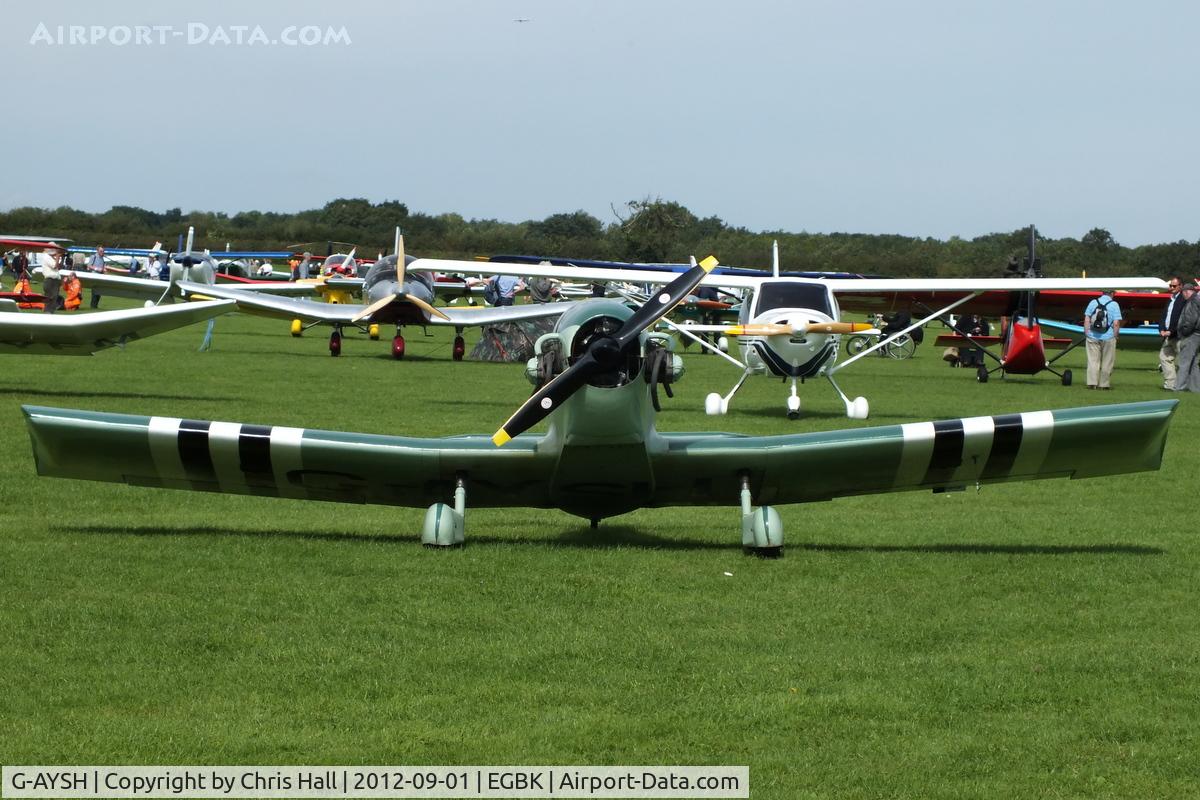 G-AYSH, 1973 Taylor Monoplane C/N PFA 1413, at the at the LAA Rally 2012, Sywell