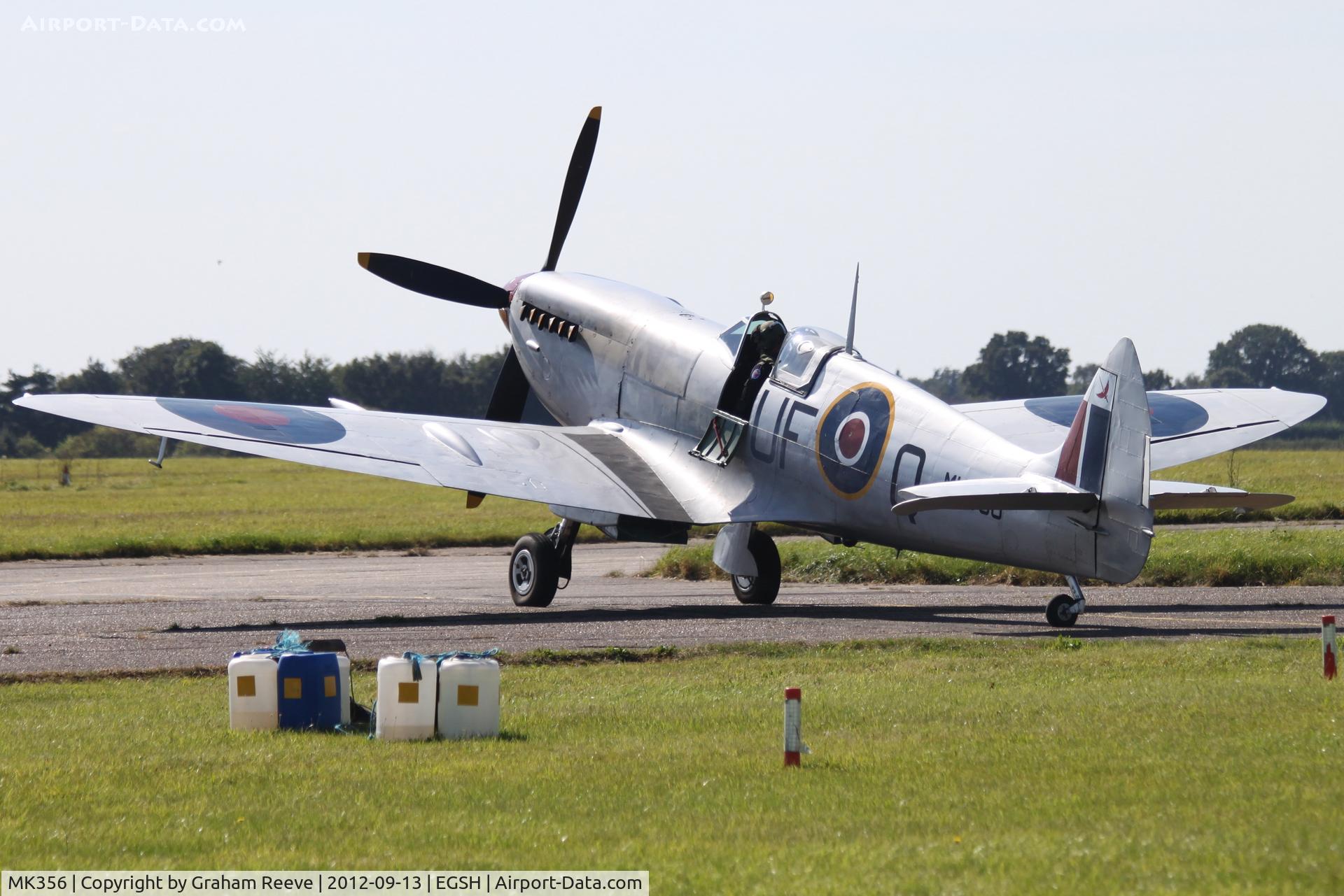 MK356, 1944 Supermarine 361 Spitfire LF.IXc C/N CBAF.IX.1561, Parked at Norwich.