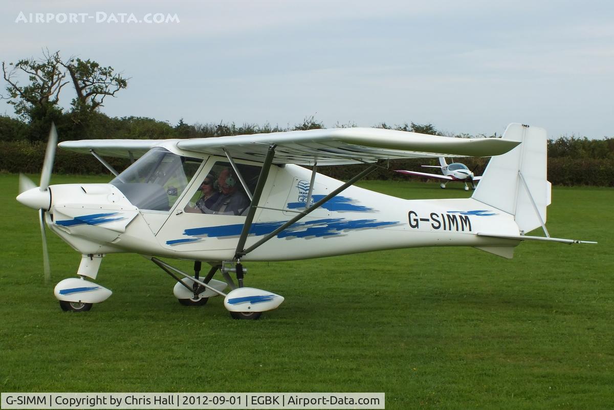 G-SIMM, 2006 Comco Ikarus C42 FB100 VLA C/N PFA 322-14286, at the at the LAA Rally 2012, Sywell