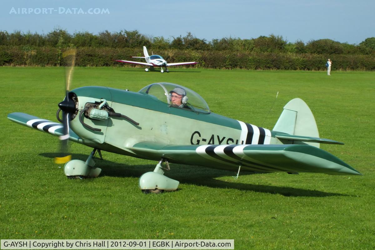 G-AYSH, 1973 Taylor Monoplane C/N PFA 1413, at the at the LAA Rally 2012, Sywell