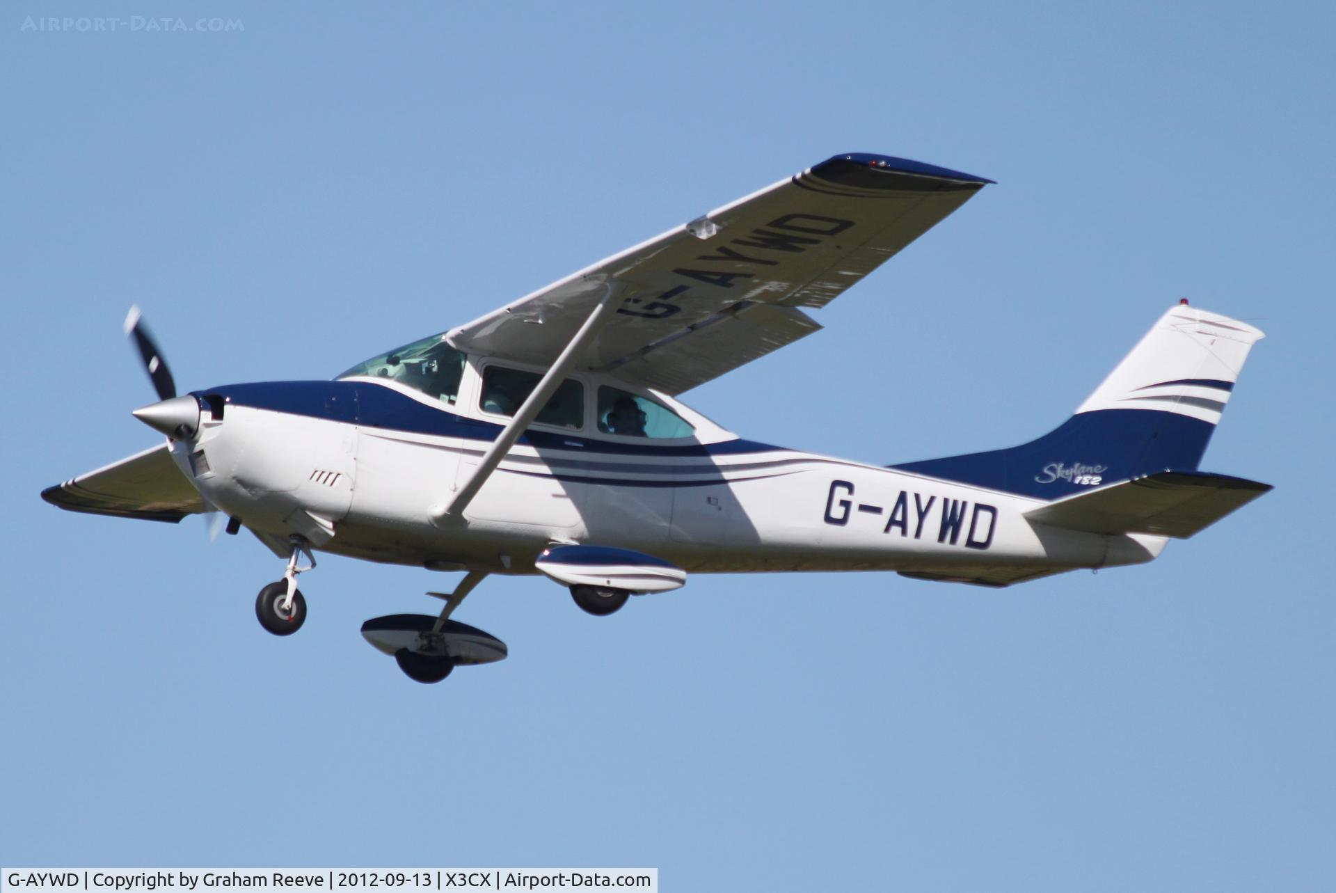 G-AYWD, 1971 Cessna 182N Skylane C/N 182-60468, Just airbourne.