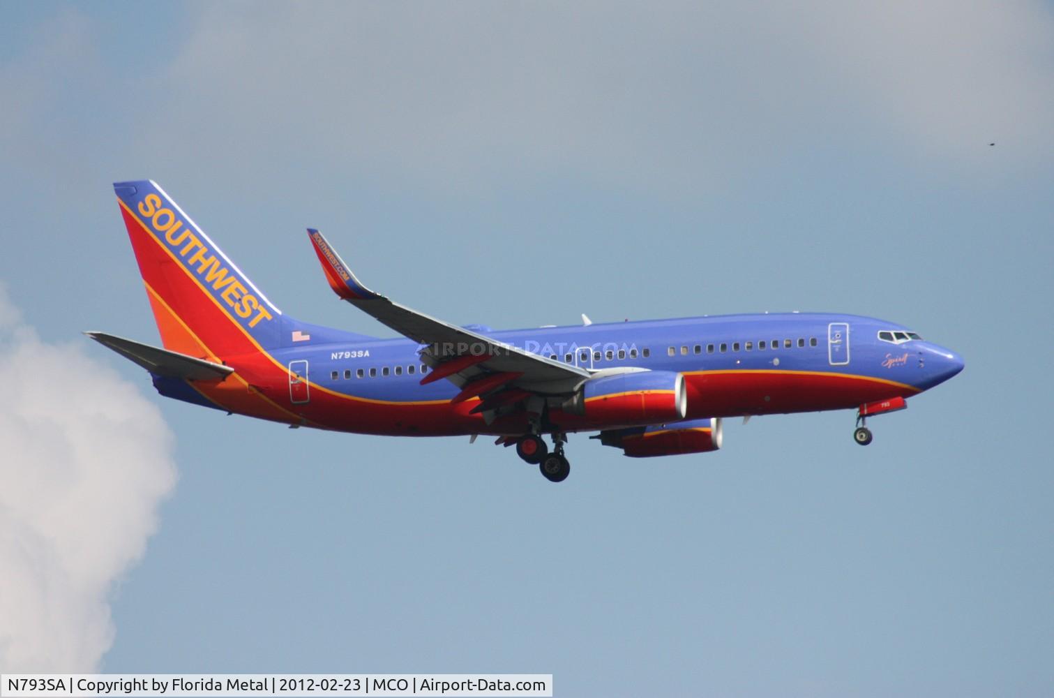 N793SA, 2001 Boeing 737-7H4 C/N 27888, Southwest 737