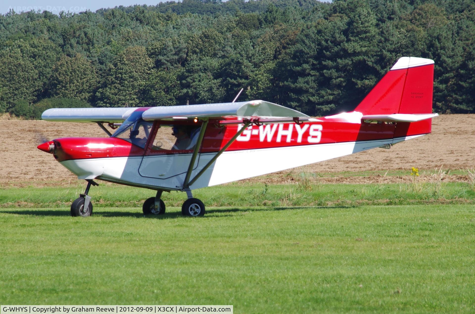 G-WHYS, 2010 ICP MXP-740 Savannah VG Jabiru(3) C/N BMAA/HB/404, Just landed.
