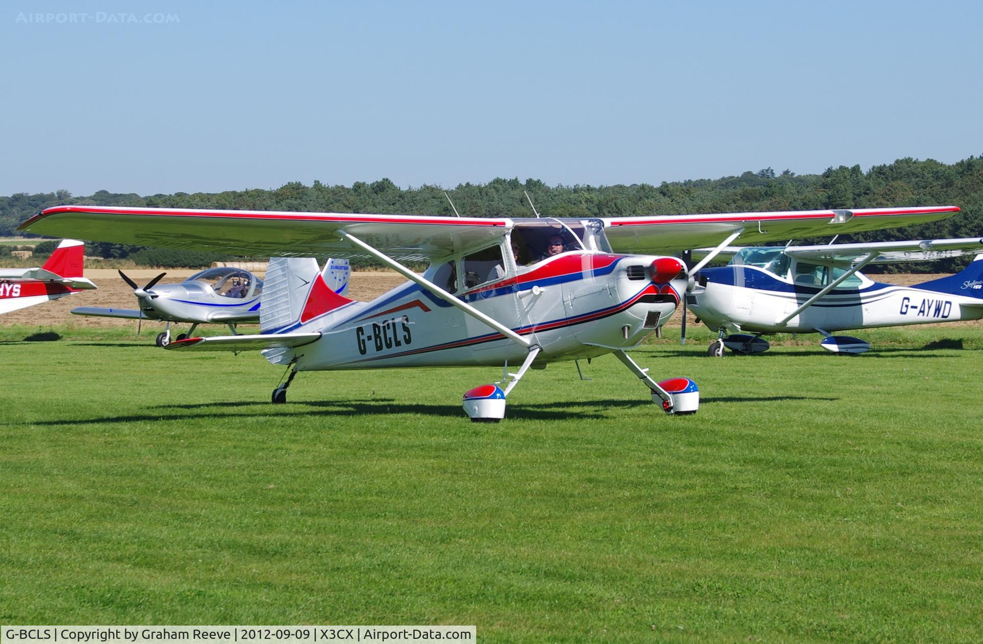 G-BCLS, 1952 Cessna 170B C/N 20946, Just landed.