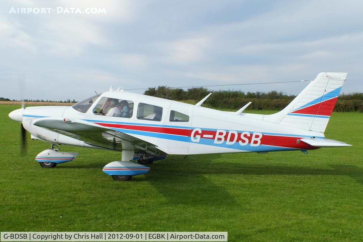 G-BDSB, 1975 Piper PA-28-181 Cherokee Archer II C/N 28-7690107, at the at the LAA Rally 2012, Sywell