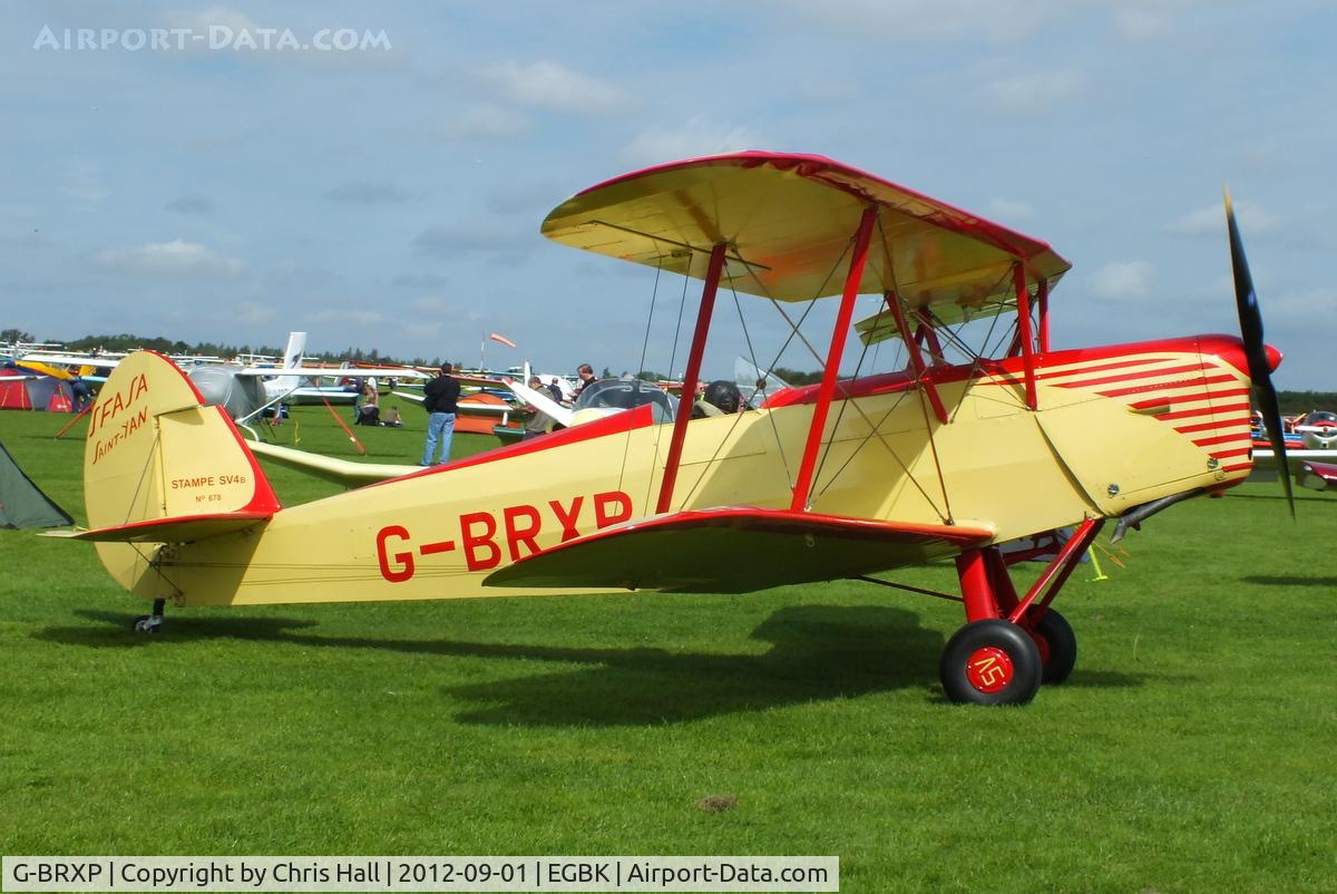 G-BRXP, 1948 Stampe-Vertongen SV-4C C/N 678, at the at the LAA Rally 2012, Sywell