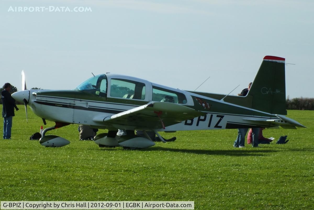 G-BPIZ, 1979 Gulfstream American AA-5B Tiger C/N AA5B-1154, at the at the LAA Rally 2012, Sywell
