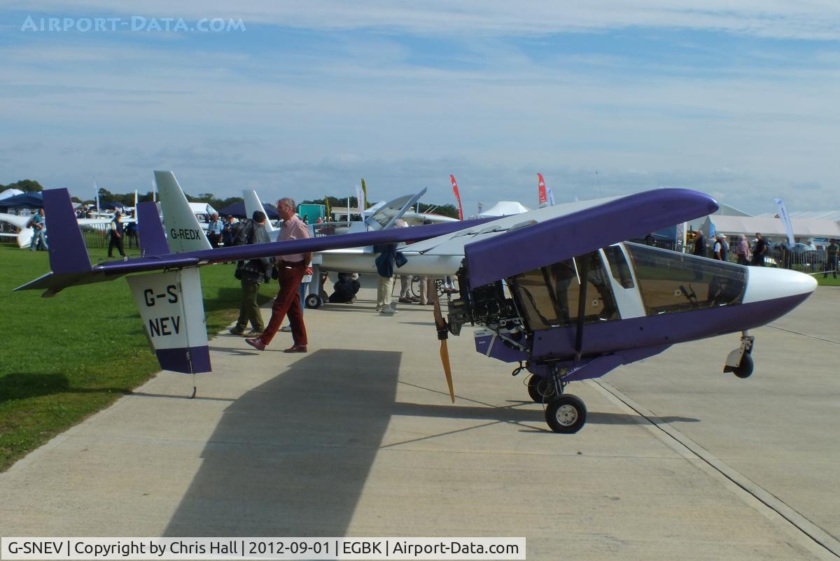 G-SNEV, 1997 CFM Streak Shadow SA C/N PFA 206-13042, at the at the LAA Rally 2012, Sywell