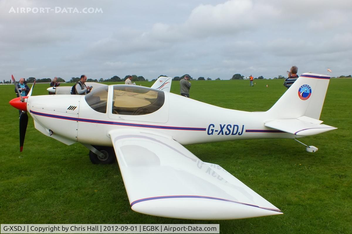 G-XSDJ, 2002 Europa XS Monowheel C/N PFA 247-13378, at the at the LAA Rally 2012, Sywell