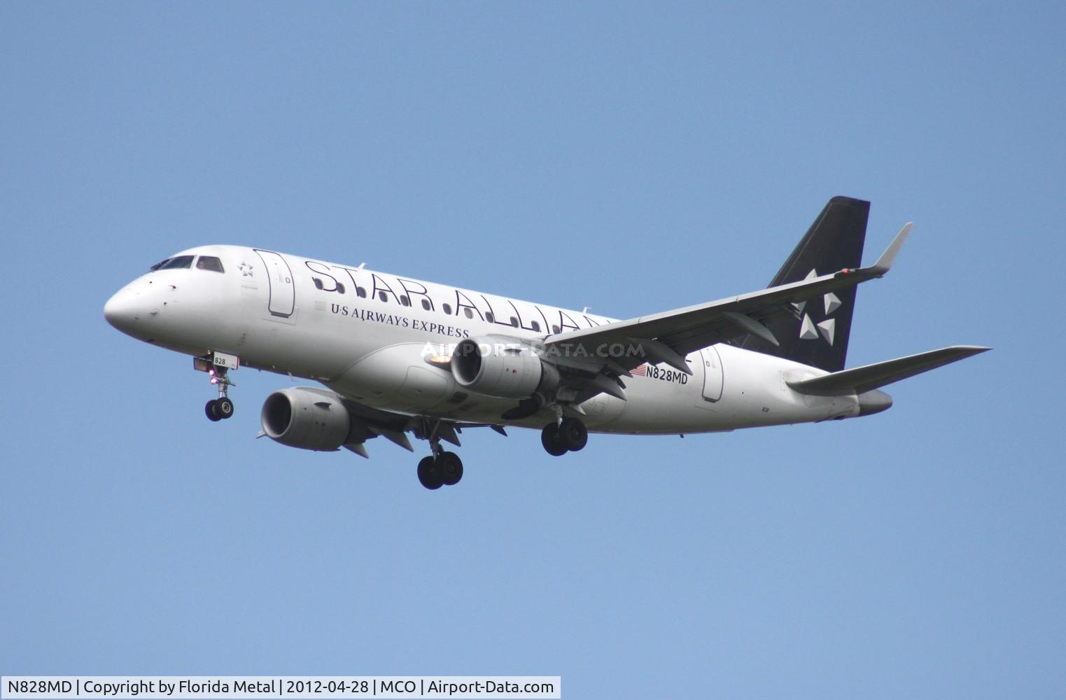 N828MD, 2005 Embraer 170SU (ERJ-170-100SU) C/N 17000048, US Airways Star Alliance E170