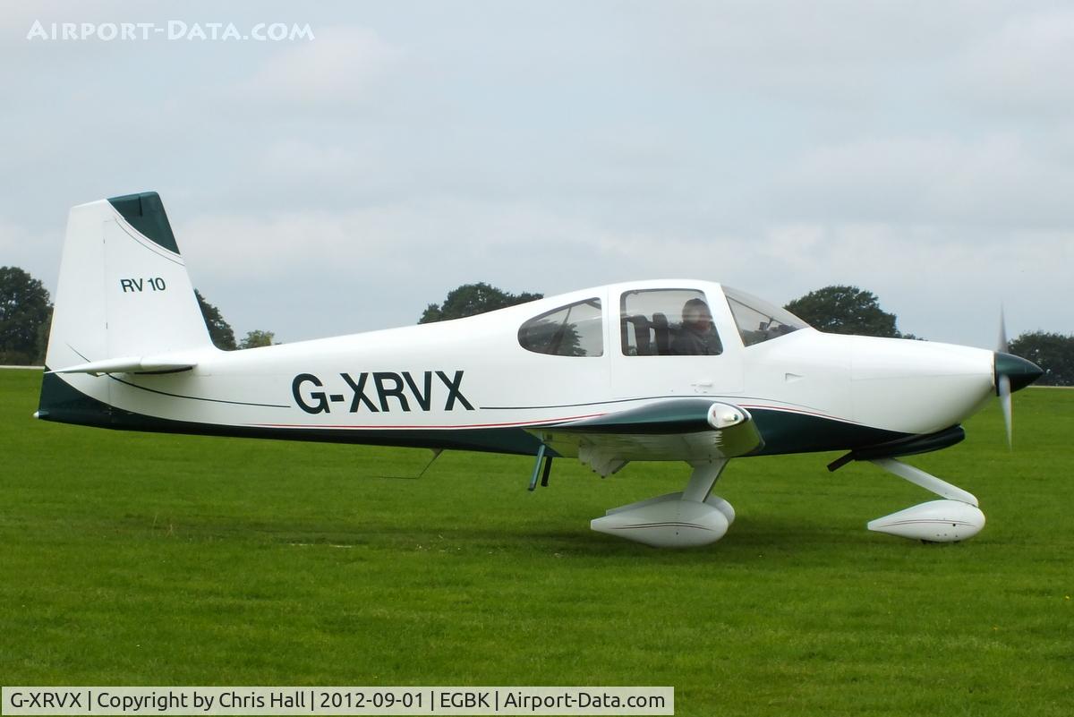 G-XRVX, 2006 Van's RV-10 C/N PFA 339-14592, at the at the LAA Rally 2012, Sywell
