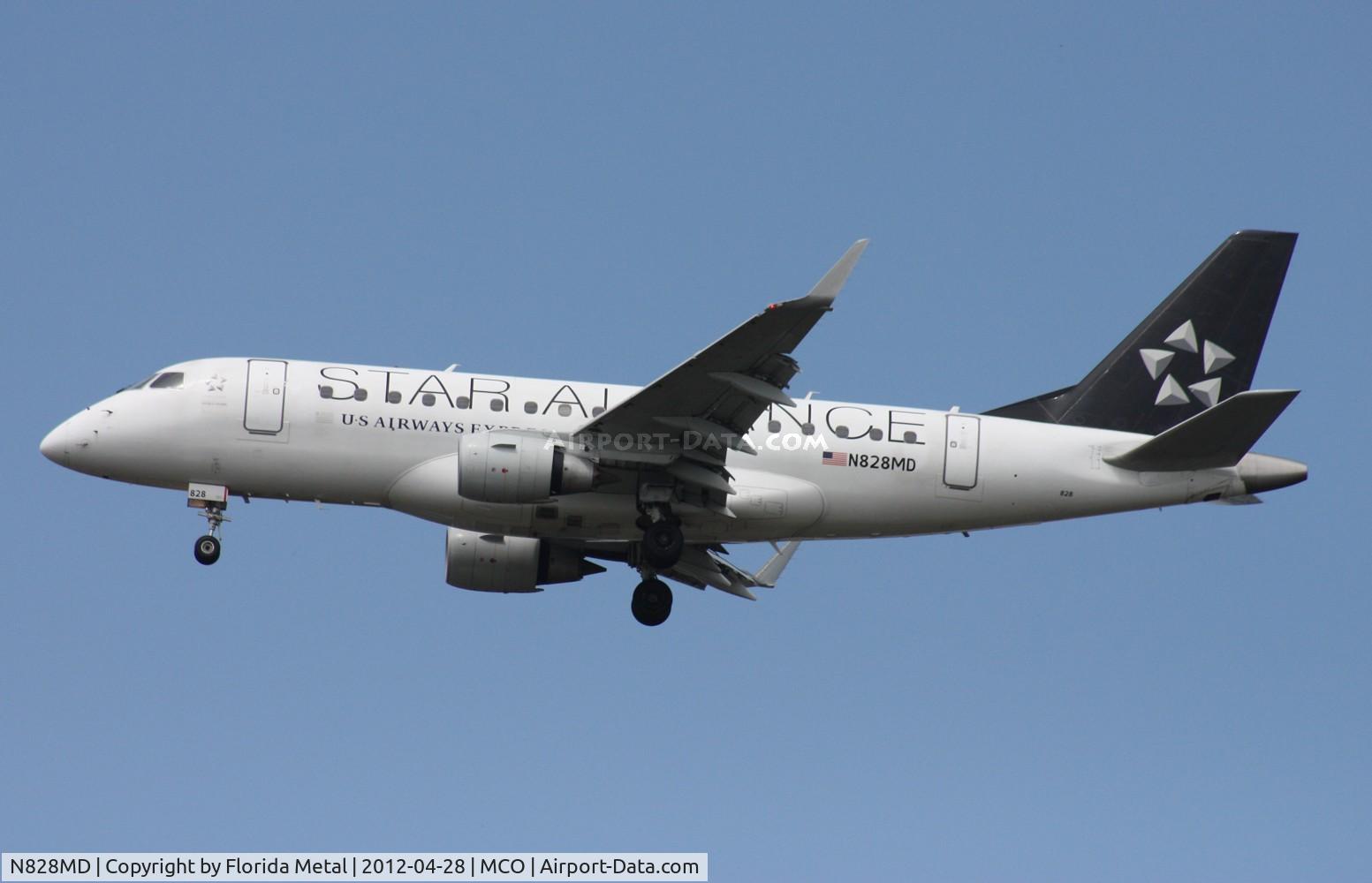 N828MD, 2005 Embraer 170SU (ERJ-170-100SU) C/N 17000048, US Airways Star Alliance E170