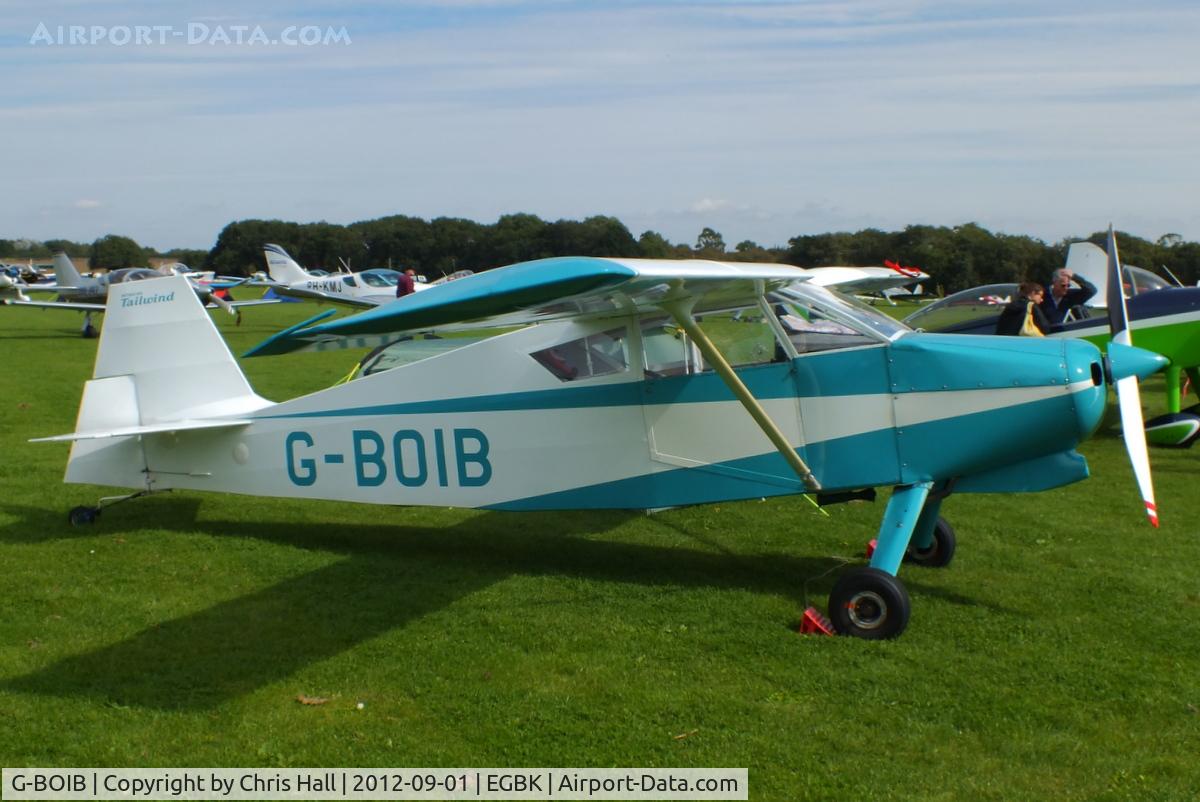 G-BOIB, 1997 Wittman W-10 Tailwind C/N PFA 031-10551, at the at the LAA Rally 2012, Sywell