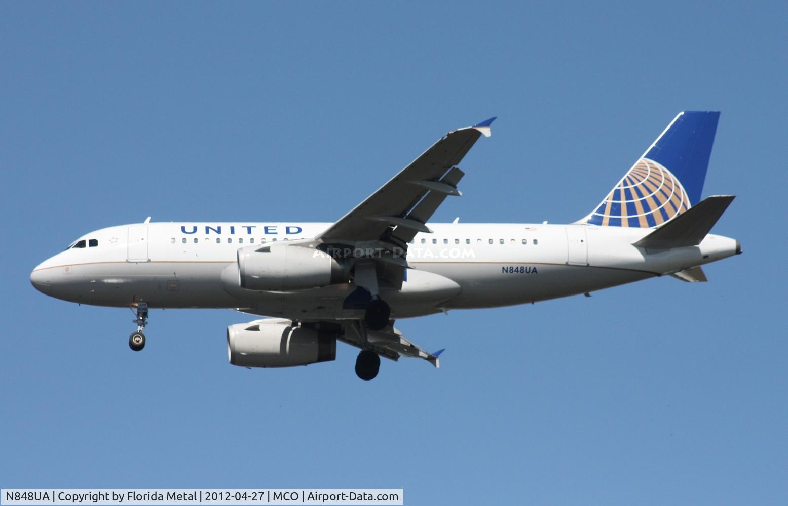 N848UA, 2002 Airbus A319-131 C/N 1647, United A319