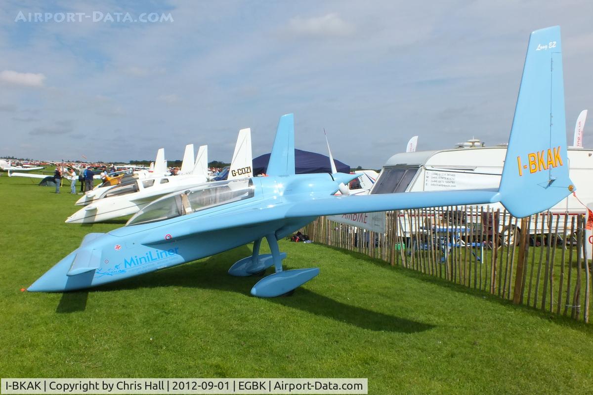 I-BKAK, 1996 Rutan Long-EZ C/N 001 (I-BKAK), at the at the LAA Rally 2012, Sywell