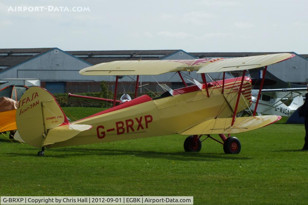 G-BRXP, 1948 Stampe-Vertongen SV-4C C/N 678, at the at the LAA Rally 2012, Sywell