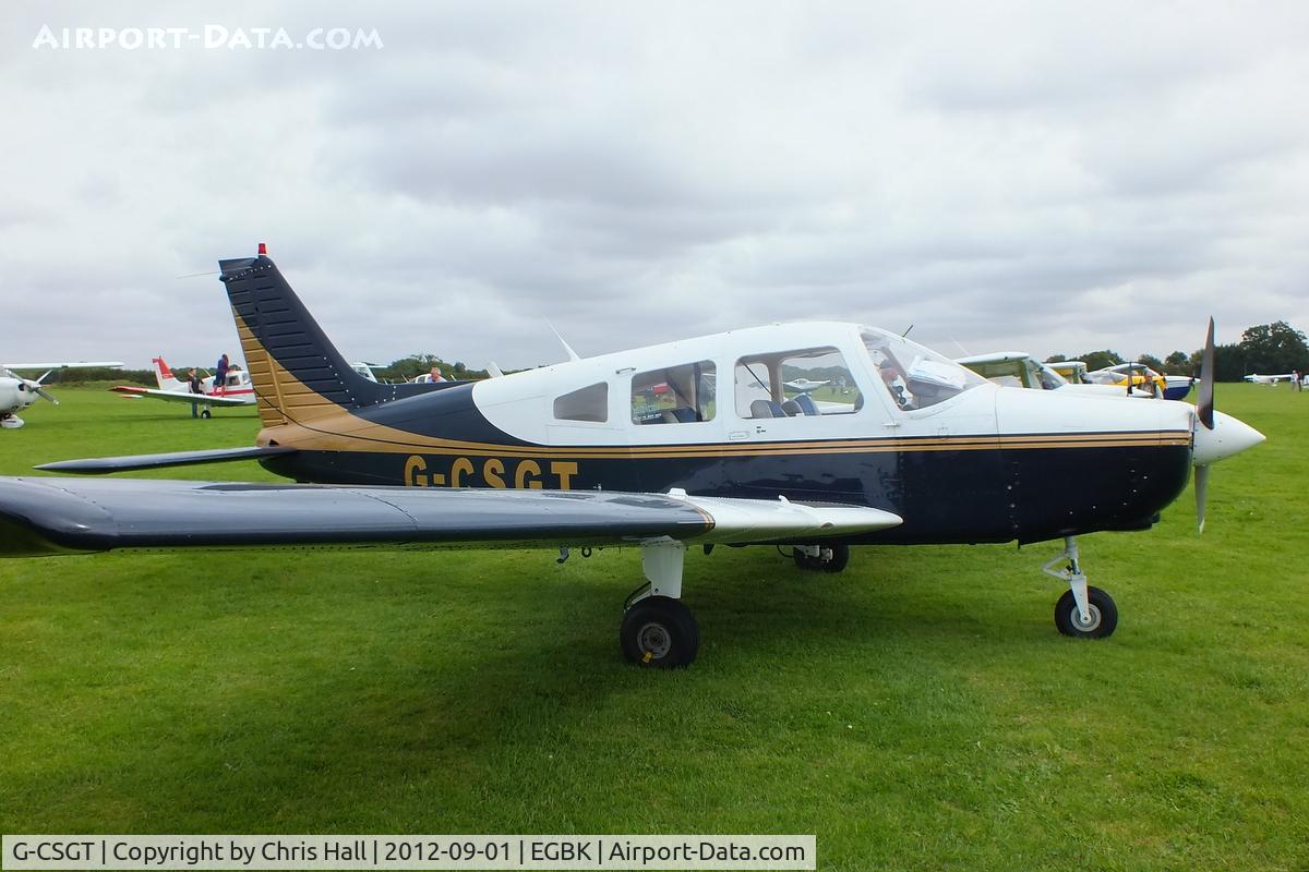 G-CSGT, 1988 Piper PA-28-161 Cherokee Warrior II C/N 2816069, at the at the LAA Rally 2012, Sywell