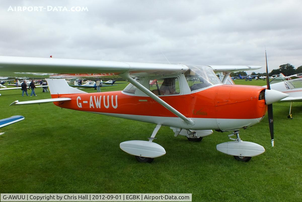 G-AWUU, 1968 Reims Cessna F150J C/N 0408, at the at the LAA Rally 2012, Sywell