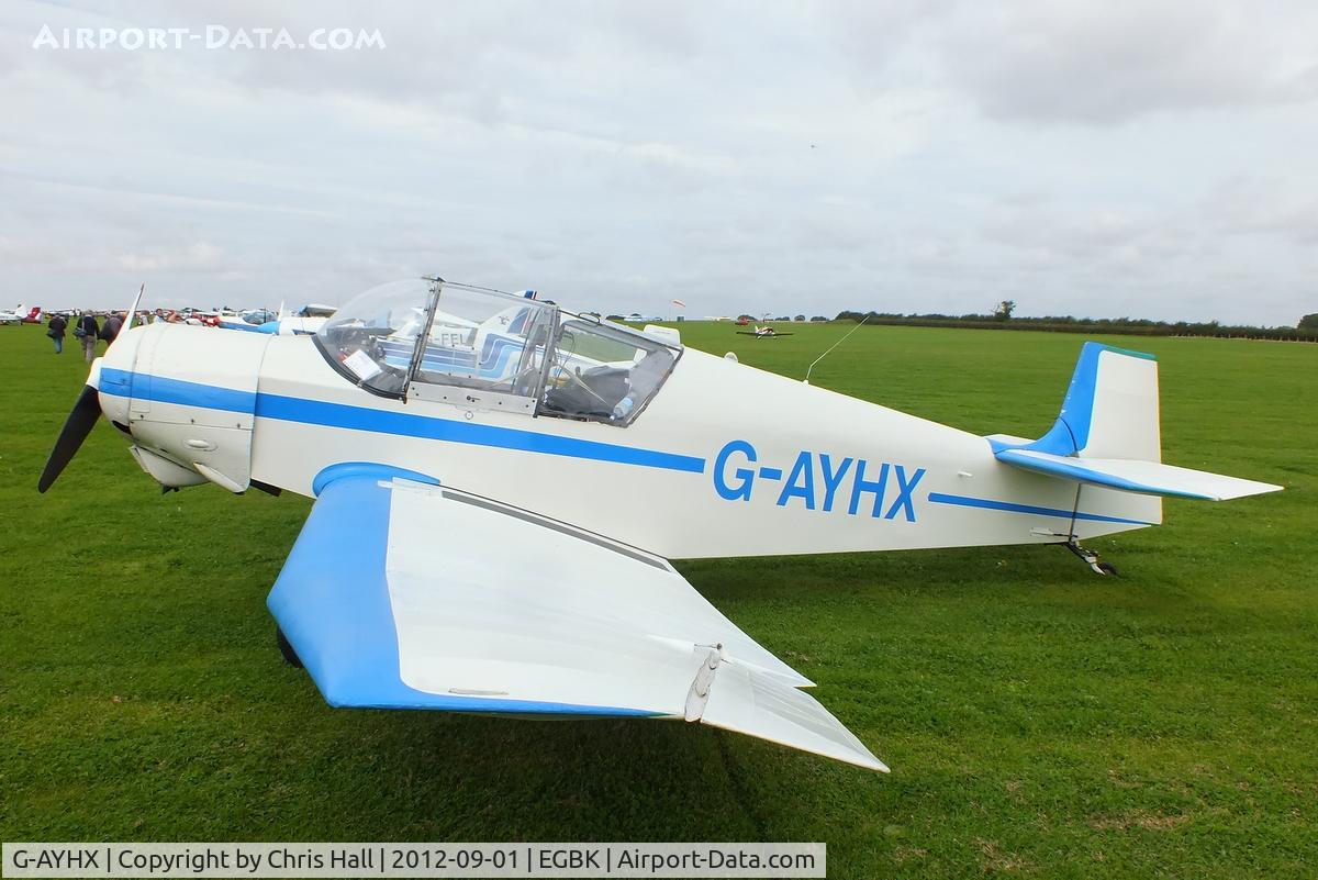 G-AYHX, 1958 SAN Jodel D-117A C/N 903, at the at the LAA Rally 2012, Sywell