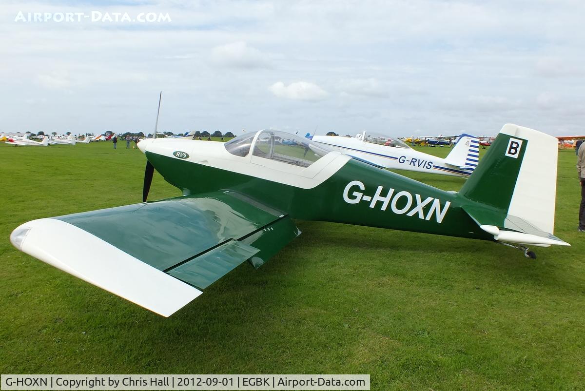 G-HOXN, 2007 Vans RV-9 C/N PFA 320-14229, at the at the LAA Rally 2012, Sywell