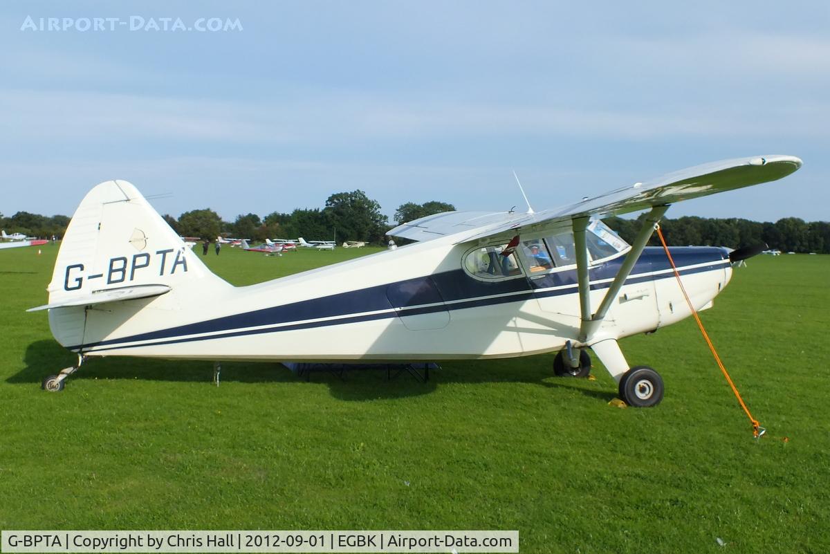 G-BPTA, 1947 Stinson 108-2 Voyager C/N 108-3429, at the at the LAA Rally 2012, Sywell