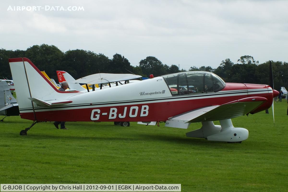 G-BJOB, 1964 SAN Jodel D-140C Mousquetaire III C/N 118, at the at the LAA Rally 2012, Sywell
