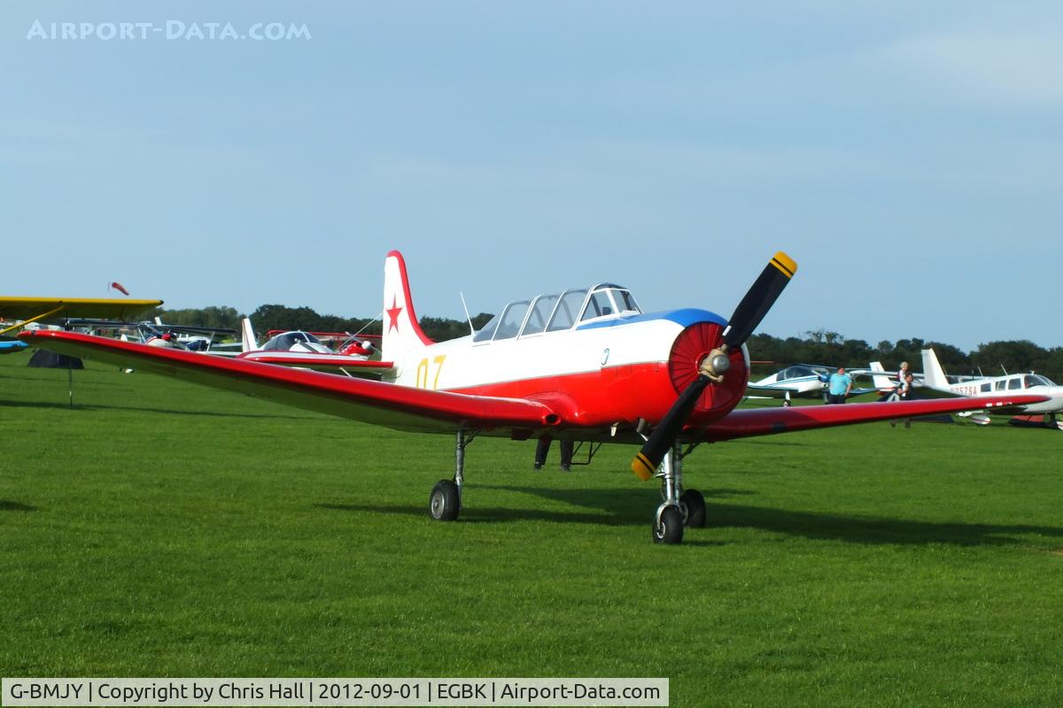 G-BMJY, 1964 Yakovlev Yak C-18A C/N 627, at the at the LAA Rally 2012, Sywell