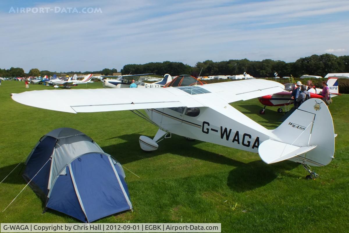 G-WAGA, 1987 Wag-Aero Wag-a-Bond C/N PFA 137-10886, at the at the LAA Rally 2012, Sywell