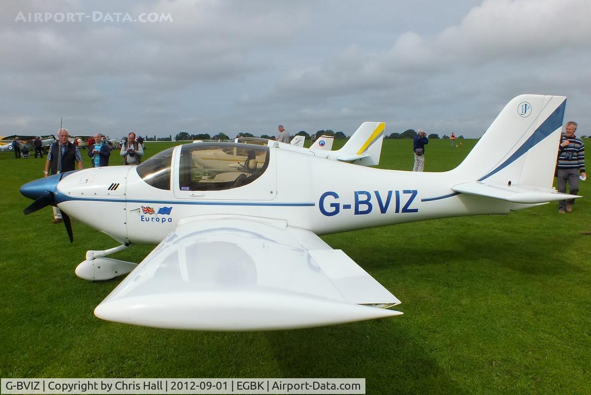 G-BVIZ, 1996 Europa Tri-Gear C/N PFA 247-12601, at the at the LAA Rally 2012, Sywell