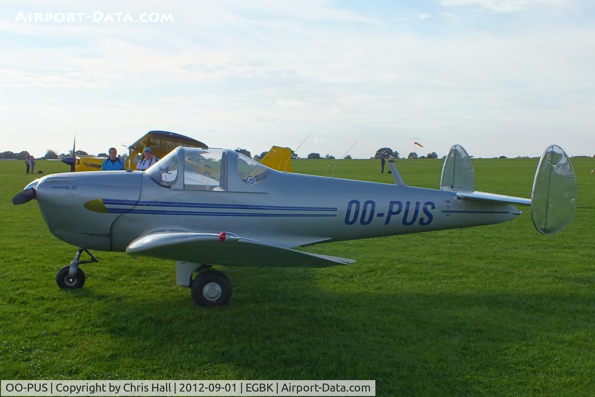 OO-PUS, 1947 Erco 415D Ercoupe C/N 4577, at the at the LAA Rally 2012, Sywell