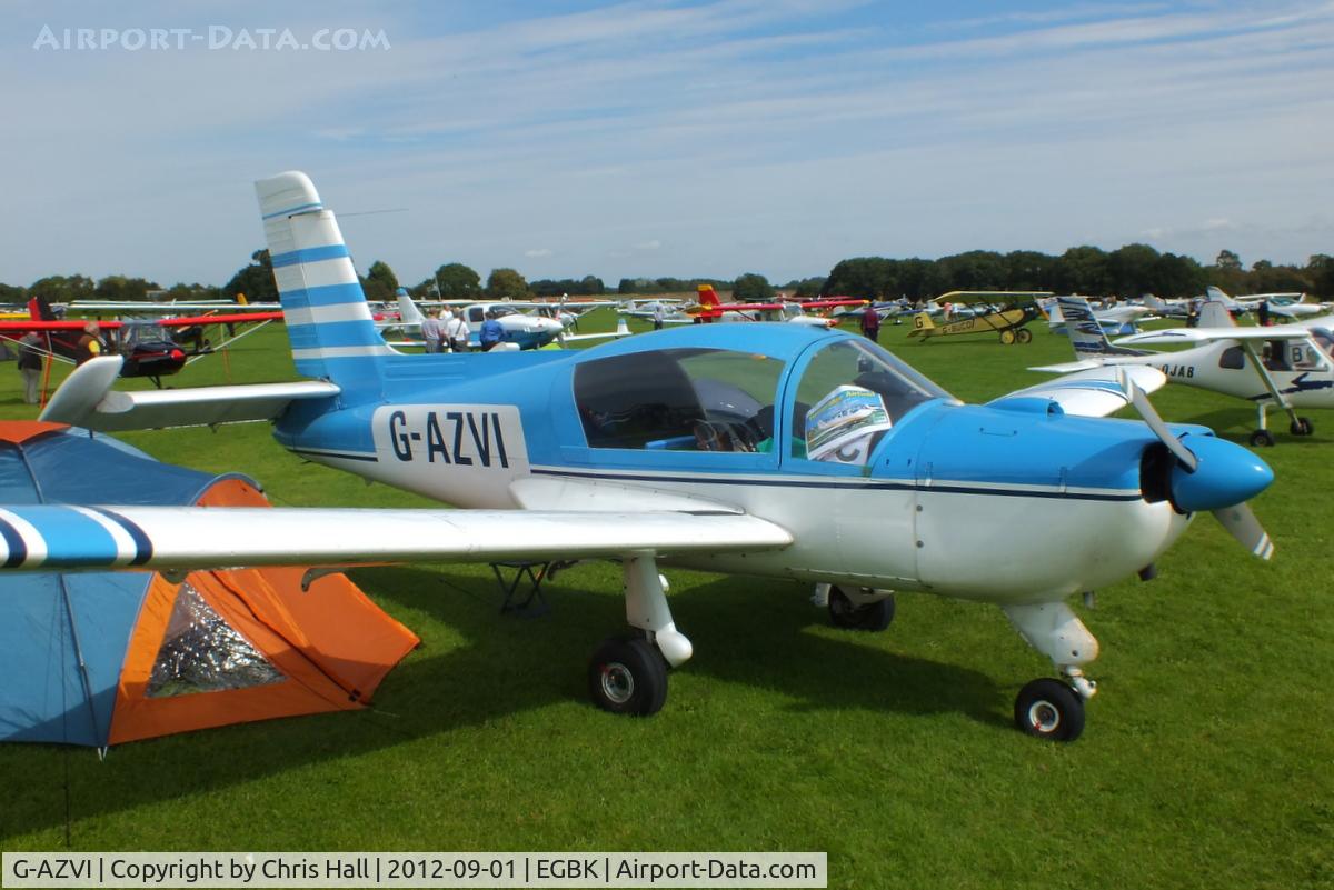 G-AZVI, 1972 Morane-Saulnier MS.892A Rallye Commodore 150 C/N 12039, at the at the LAA Rally 2012, Sywell