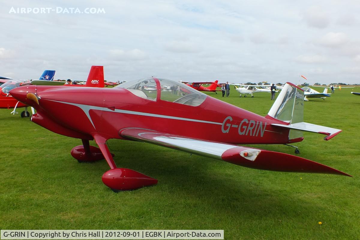 G-GRIN, 1999 Vans RV-6 C/N PFA 181-12409, at the at the LAA Rally 2012, Sywell