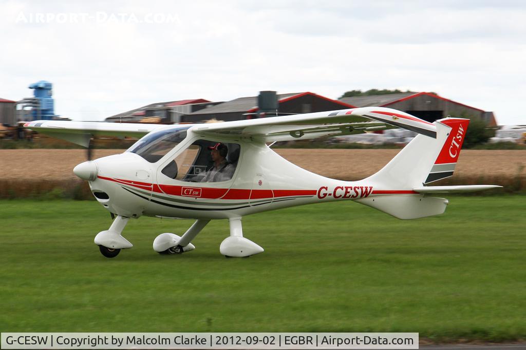 G-CESW, 2007 Flight Design CTSW C/N 8296, Flight Design CTSW at The Real Aeroplane Club's Wings & Wheels weekend, Breighton Airfield, September 2012.