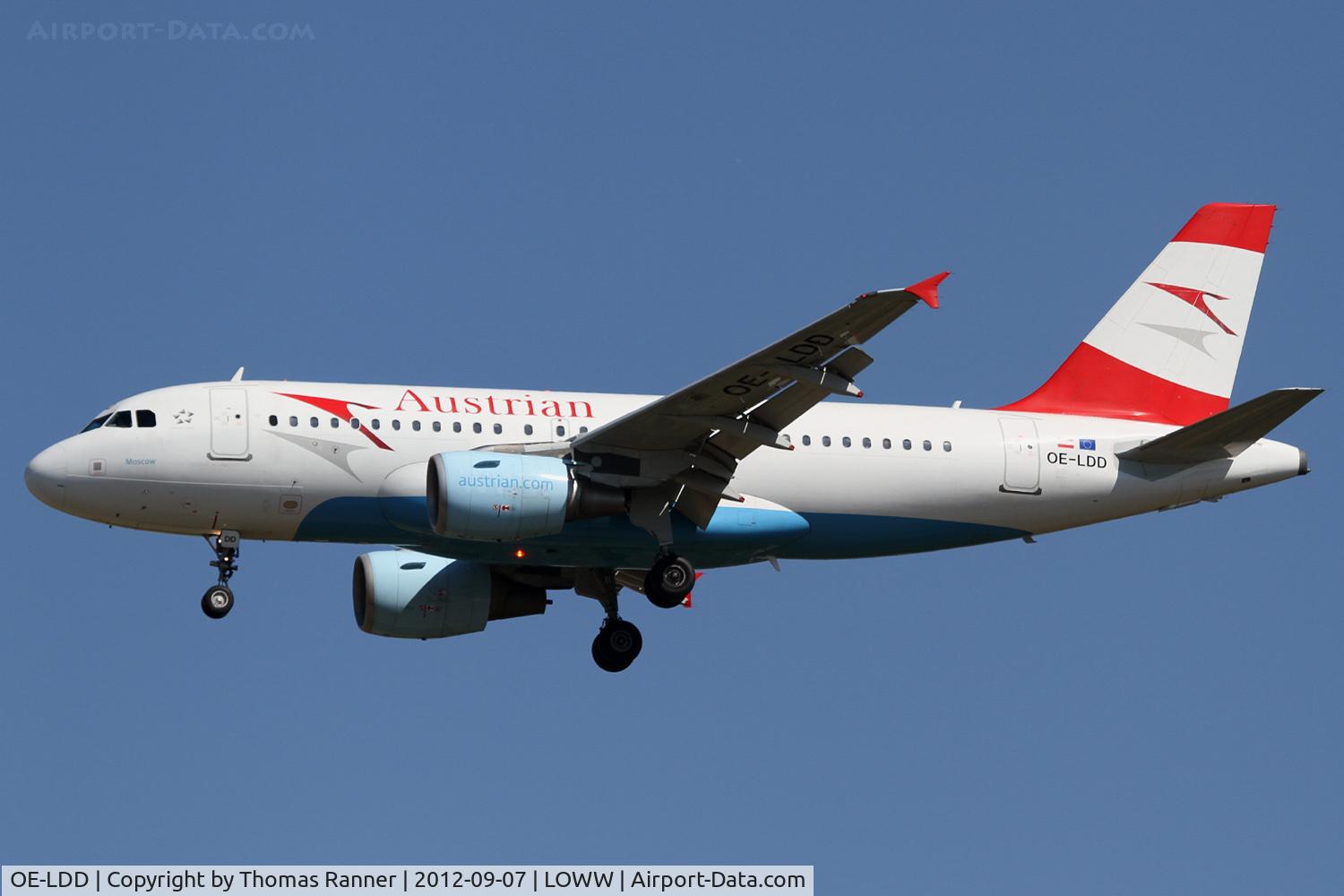OE-LDD, 2005 Airbus A319-112 C/N 2416, Austrian Airlines Airbus A319