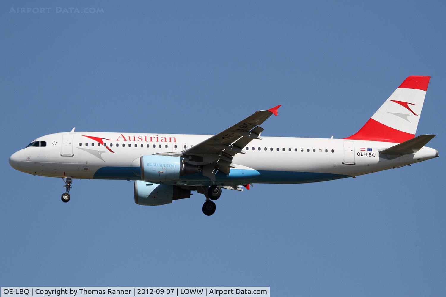 OE-LBQ, 1999 Airbus A320-214 C/N 1137, Austrian Airlines Airbus A320