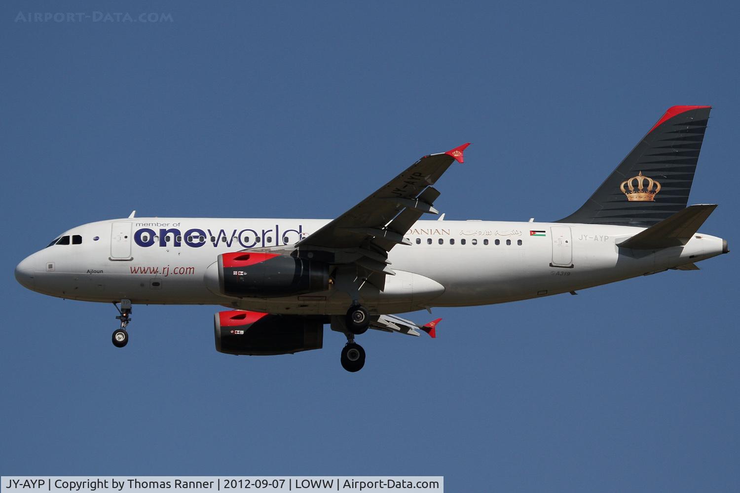 JY-AYP, 2009 Airbus A319-132 C/N 3832, Royal Jordanian Airbus A319