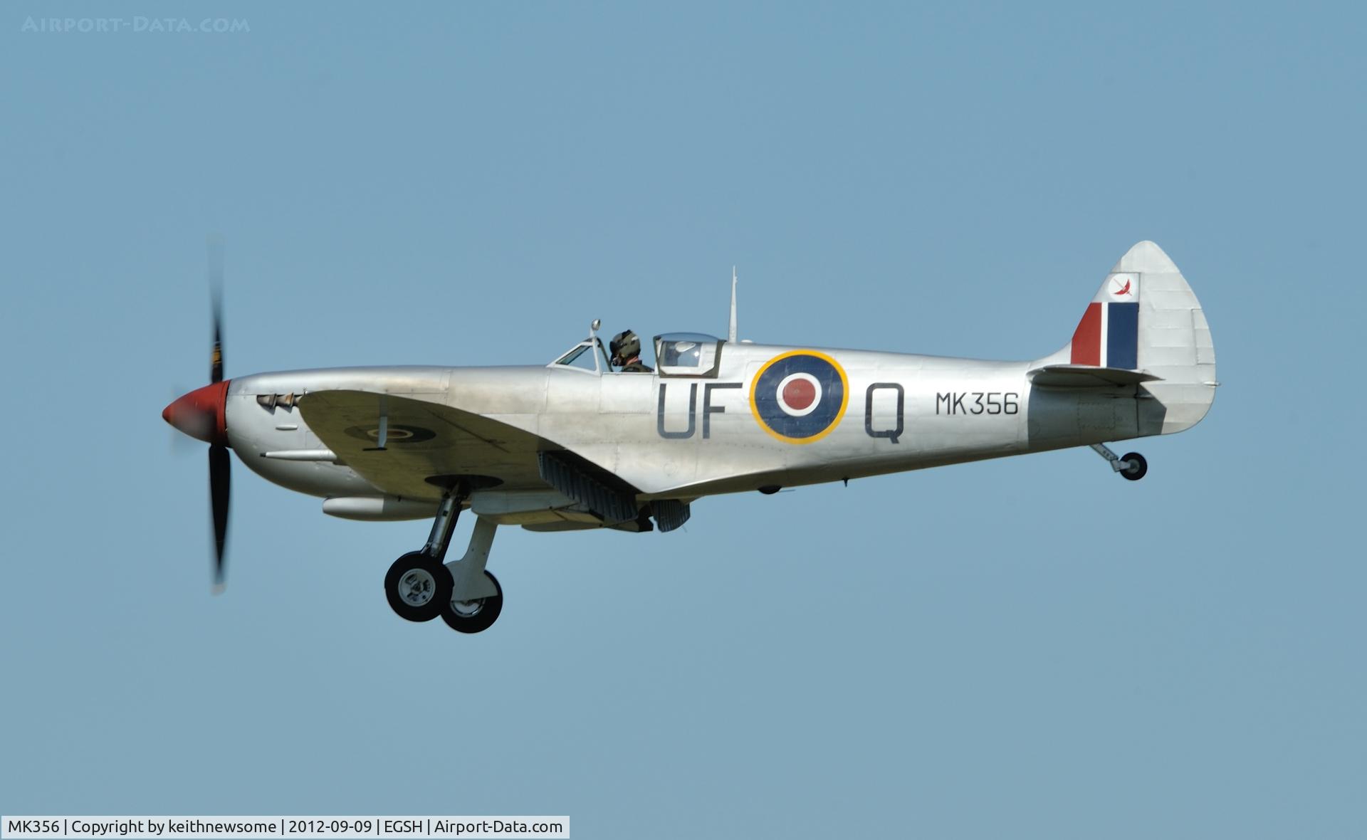 MK356, 1944 Supermarine 361 Spitfire LF.IXc C/N CBAF.IX.1561, Landing following BoB week fly pasts !
