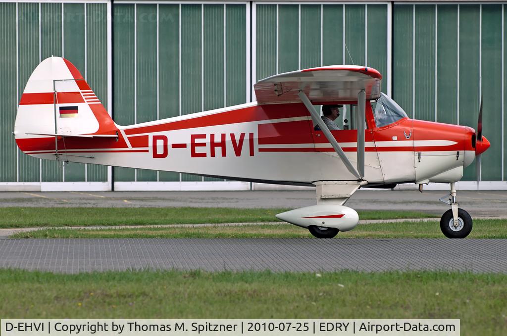 D-EHVI, Piper PA-22 C/N 22-9510, Private D-EHVI awaiting it's t/o clearance. Nice bird!