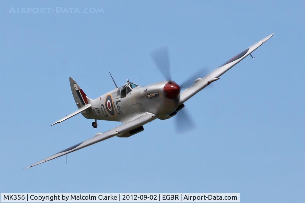 MK356, 1944 Supermarine 361 Spitfire LF.IXc C/N CBAF.IX.1561, Supermarine 361 Spitfire LF.IXc at The Real Aeroplane Club's Wings & Wheels weekend, Breighton Airfield, September 2012.