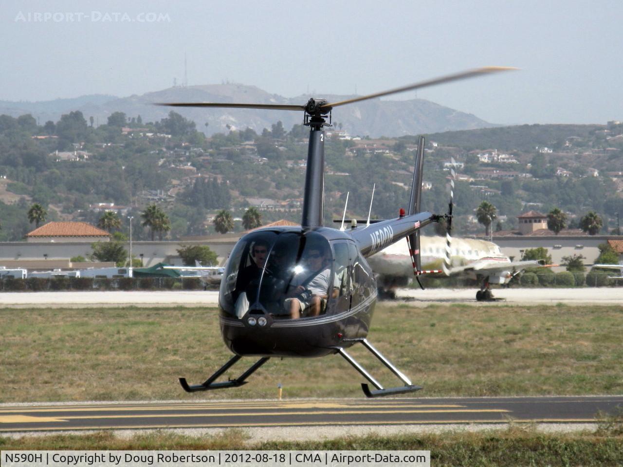 N590H, 2008 Robinson R44 Raven II C/N 12474, 2008 Robinson R44 RAVEN II, Lycoming IO-540-AE1A5 derated to 245 Hp for 5 minutes, 205 Hp continuous, liftoff