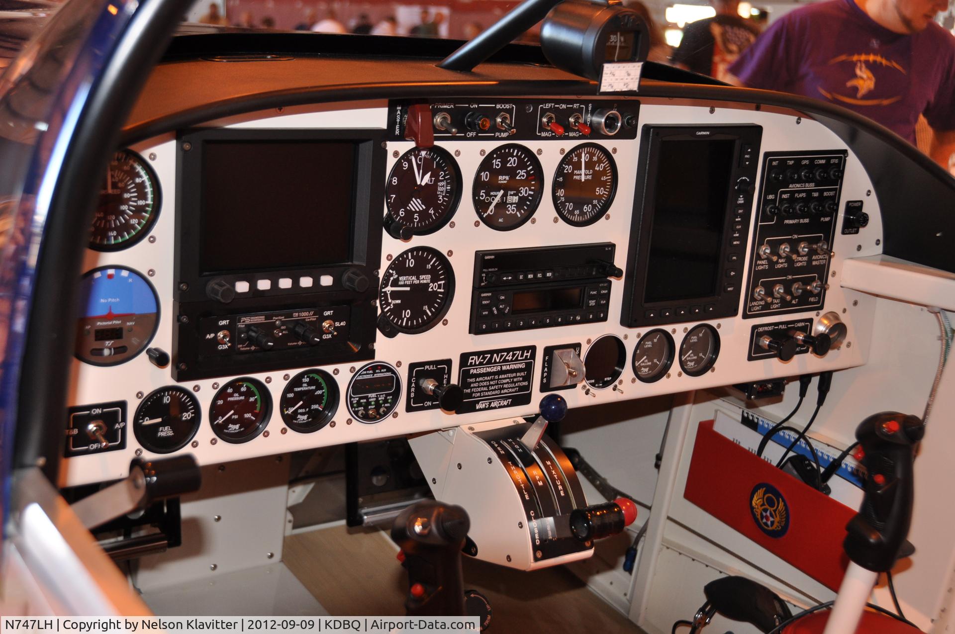 N747LH, Vans RV-7 C/N 73214, Instrament Panel