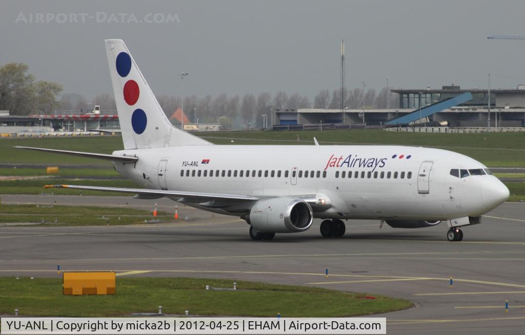 YU-ANL, 1986 Boeing 737-3H9 C/N 23716/1321, Taxiing