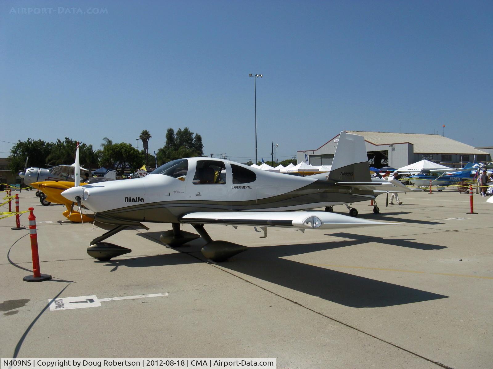N409NS, 2012 Vans RV-10 C/N 40409, 2012 Gonzalez VAN's RV-10A 'Ninja', Aero Sport IO-540-D4A5 260 Hp