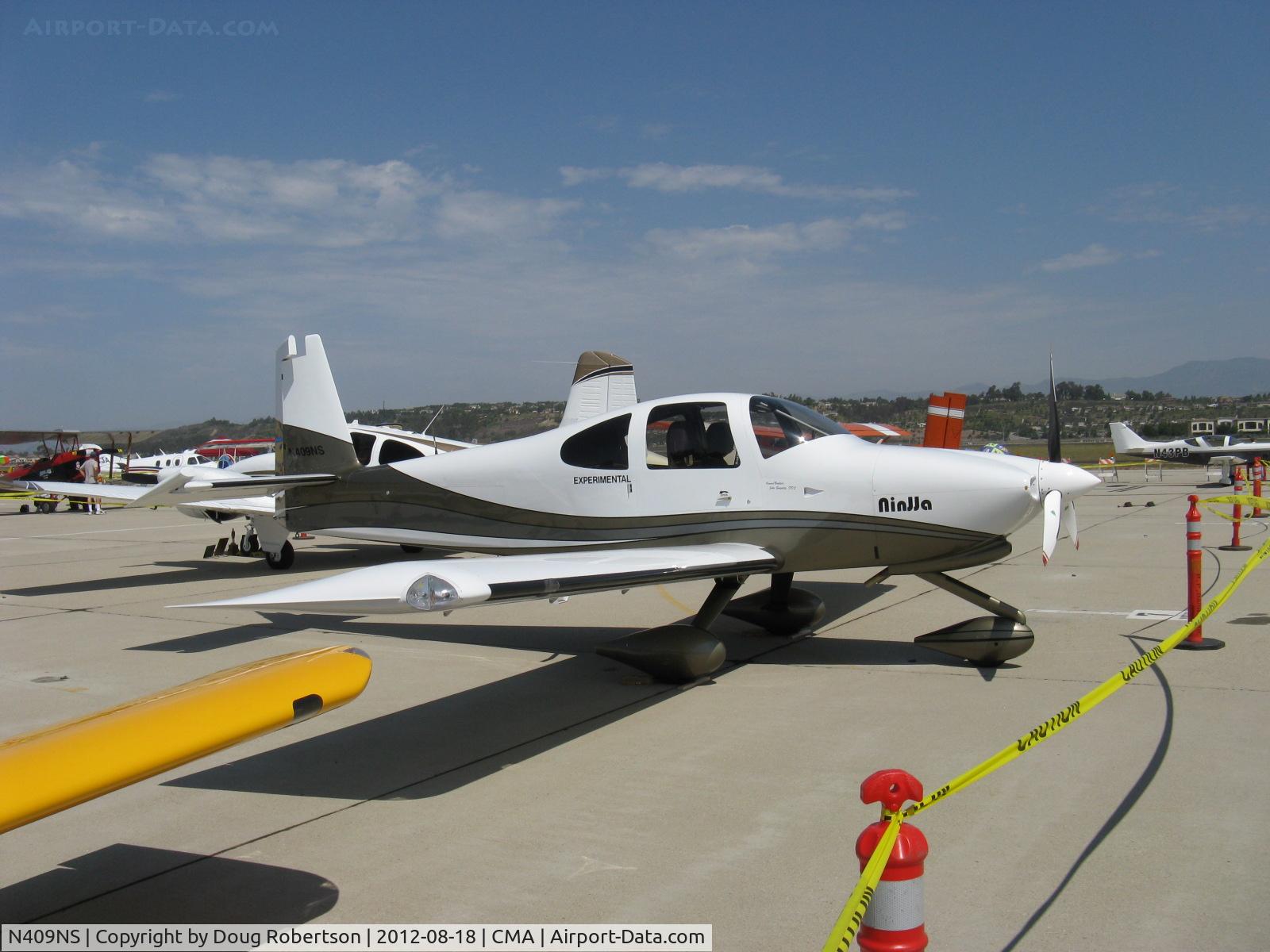 N409NS, 2012 Vans RV-10 C/N 40409, 2012 Gonzalez VAN's RV-10A 'Ninja', Aero Sport IO-540-D4A5 260 Hp