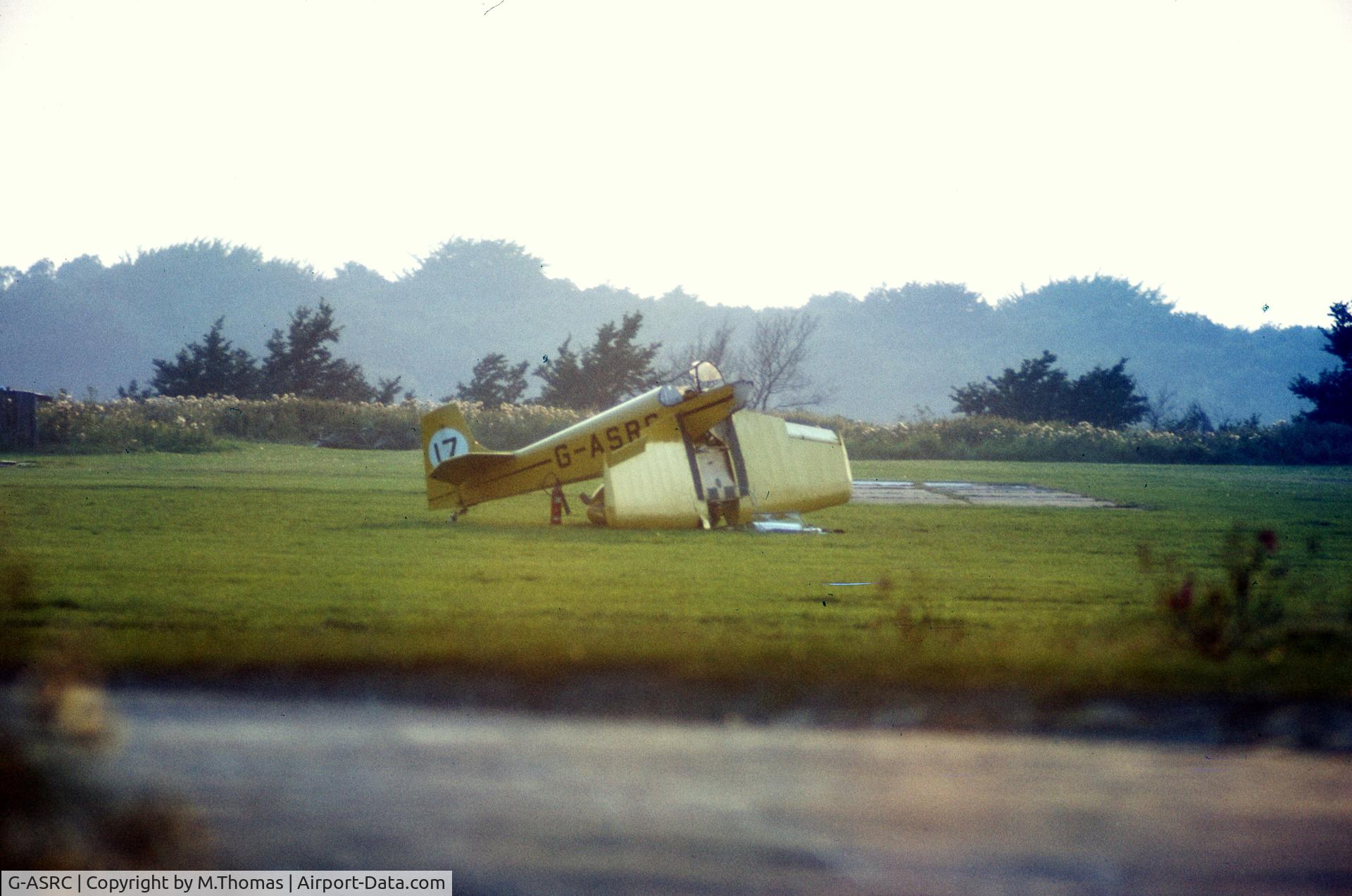 G-ASRC, 1964 Druine D.62C Condor C/N RAE/609, Photo taken at Rochester Airport date unknown but between 1964/1969