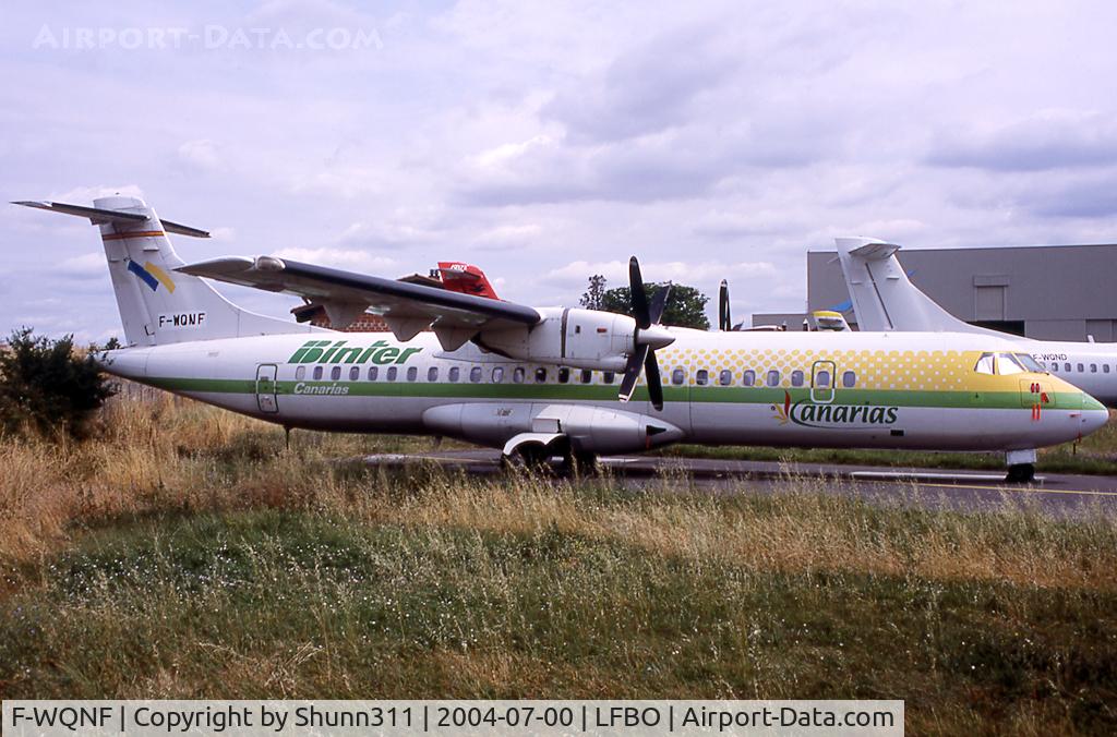 F-WQNF, 1989 ATR 72-202 C/N 154, Stored at Sidmi after company demise... Ex. EC-ESS