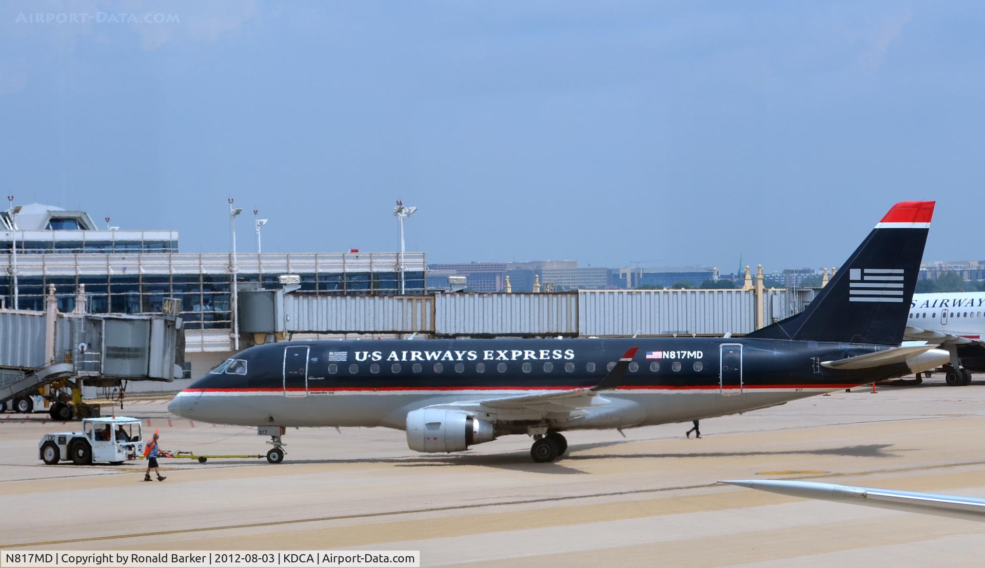 N817MD, 2004 Embraer 170SU (ERJ-170-100SU) C/N 17000038, Push back DCA VA