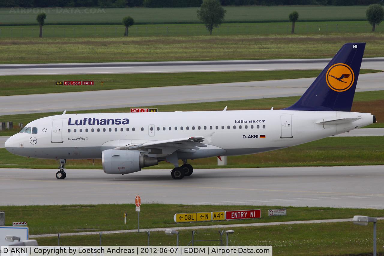 D-AKNI, 1999 Airbus A319-112 C/N 1016, Lufthansa